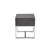 Gray Oak & Chrome Finish End Table