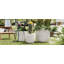 Ensemble de 3 pots de fleurs légers à texture mate pour l'intérieur et l'extérieur-1738604870