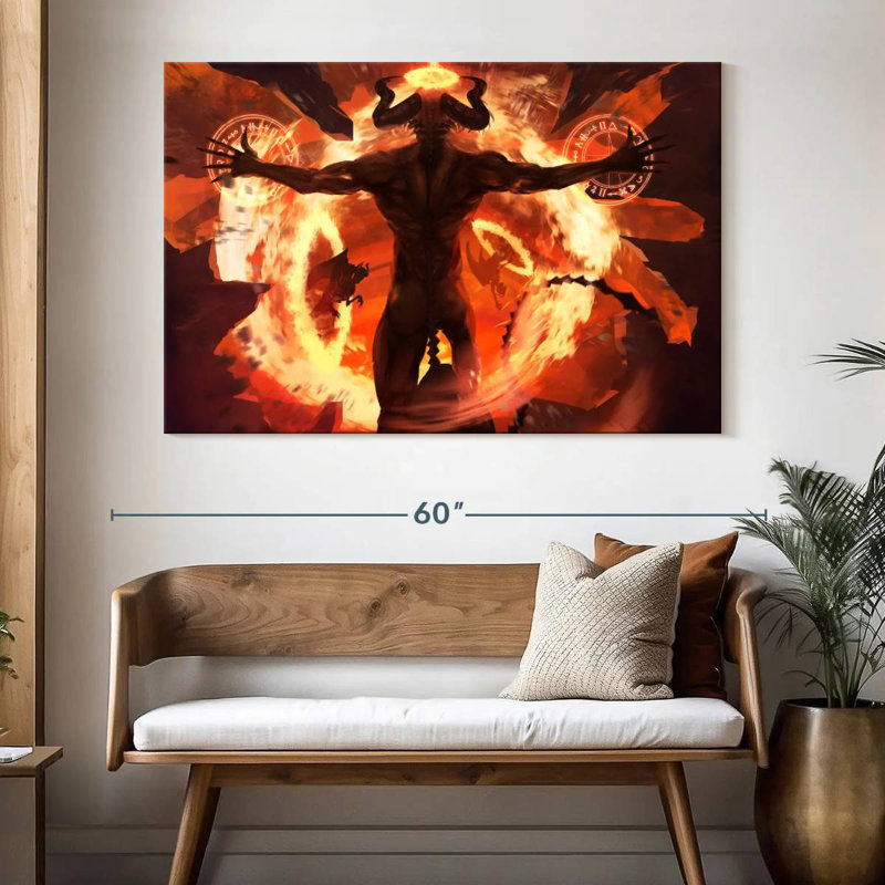 Kelan Demon, 34" H x 51" W