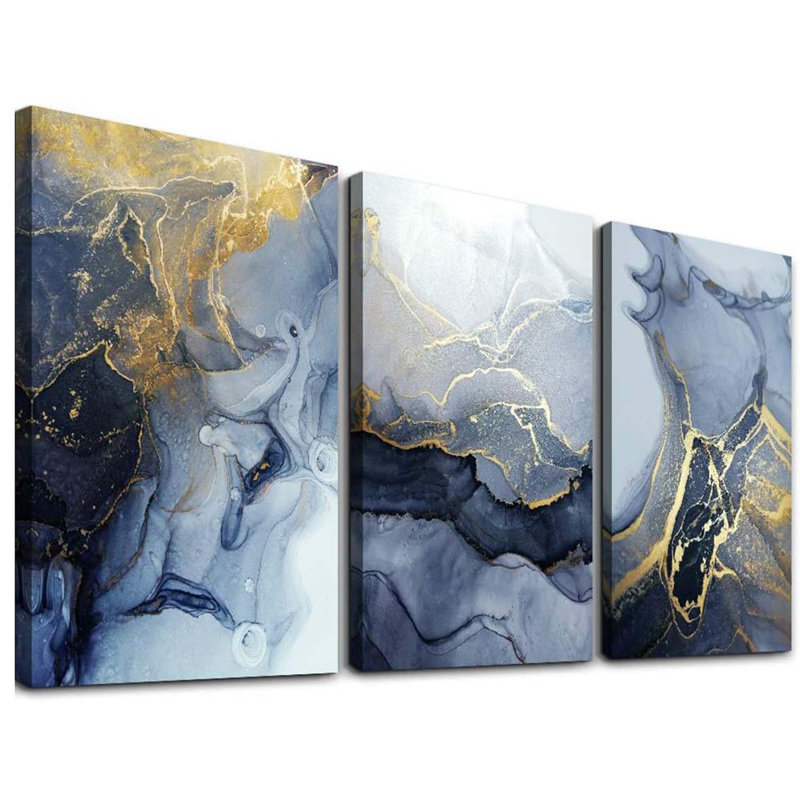 3 Piece Wrapped Canvas Print, 40 cm H x 30 cm W