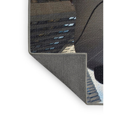 Tapis brun en coton thanksgiving