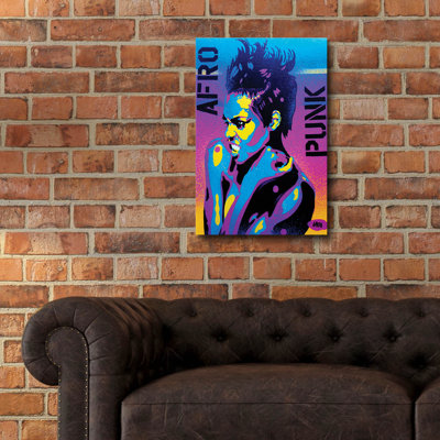 «Afro Punk 2» par Abstract Graffiti, verre acrylique Wal Art