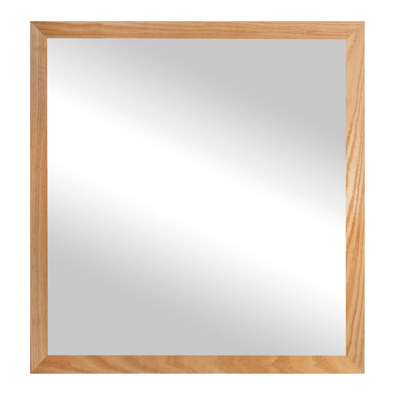 Miroir en bois franc Ebark Designs Ebark - chêne rouge 2 po, 33 po x 30 po, Naturel
