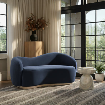 Aldana 72.5" Velvet Upholstered Loveseat