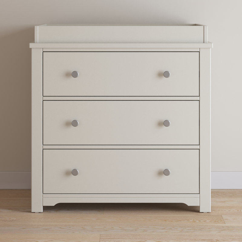 Harmony 3-Drawer Changing Table Dresser, Brushed Cotton
