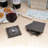 Marble Square 4 Piece Coaster Set