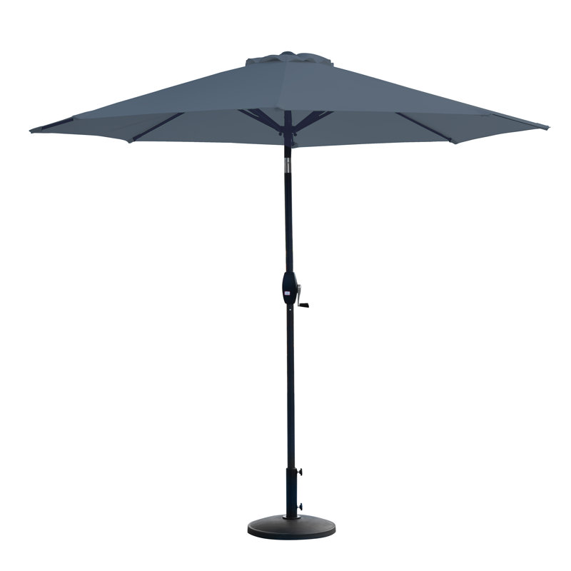 Parasol de marché 9 pi Pierpoint, gris