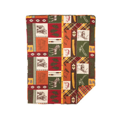 Keaton Forest Woven Thanksgiving Throw Blanket