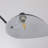Three Arm Ceiling Lamp Pivoting Rotating Black Arm Shade Semi Flush Mount-800598910