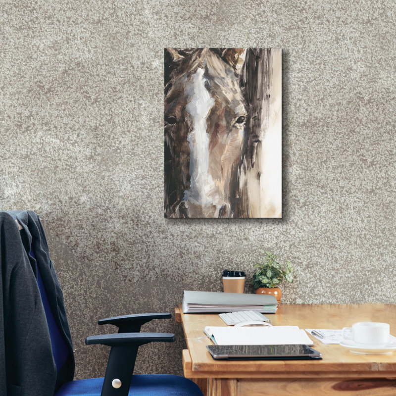 Art mural sur toile, "Cr majorité équine 2" par Ethan Harper, H 26 po x l 18 po