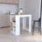 Kitchen Island With 1-Door Cabinet Push To Open System And Side Shelves