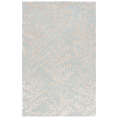 Tapis bleu / beige Glamour 542