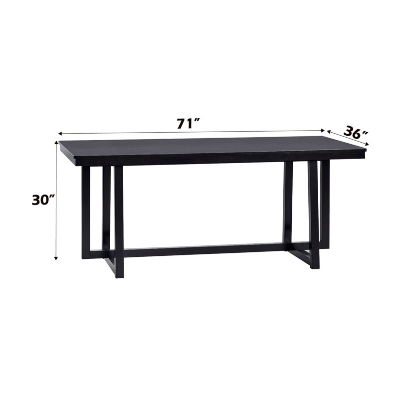 Dining Table With Rectangular Tabletop