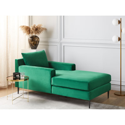 Adeanna Velvet Chaise Lounge