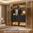 Freestanding Closet System with Drawers and Mirror-693990433