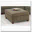 Repose-pieds modulaire contemporain avec revêtement en chenille