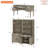2 - Piece Office Set, 56" Executive Desk & Set Of 2 Bookcases, Wash Grey