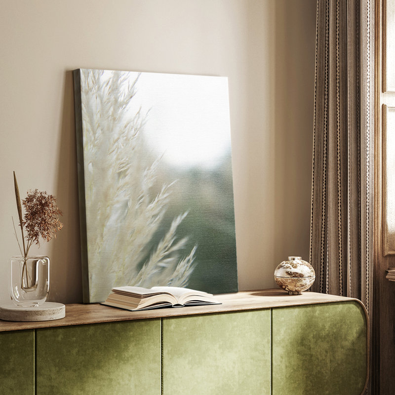 Subtle Grasses I -Custom Wrapped Gallery Cavas, 18" H x 12" W