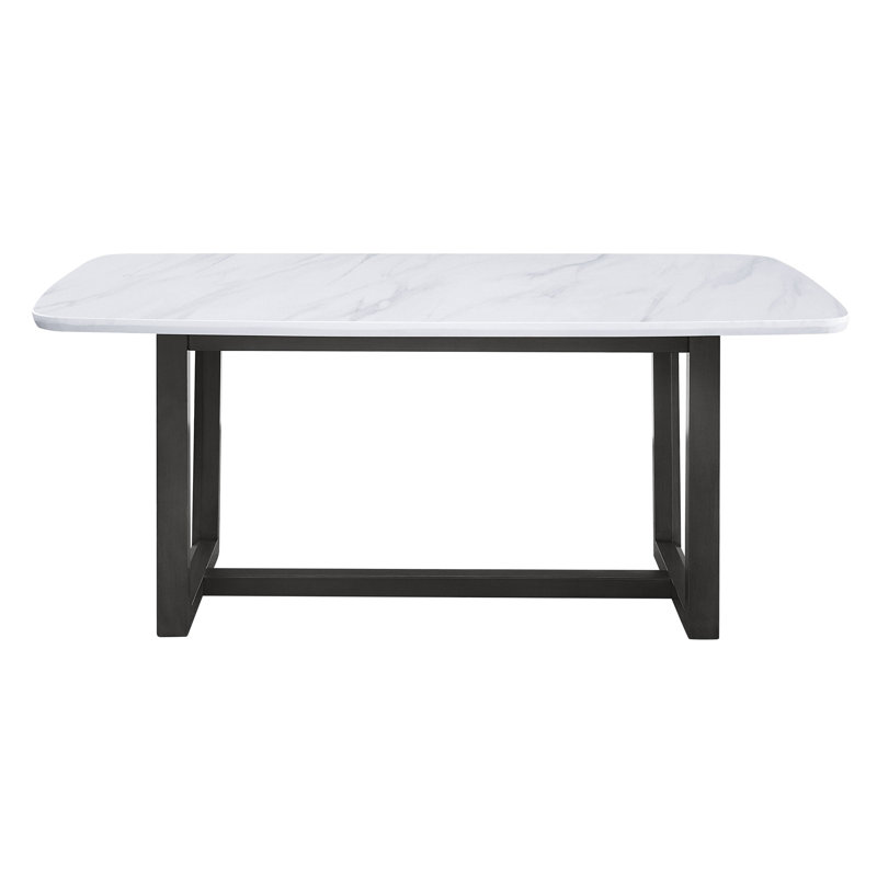 Table de salle à manger Madan avec plateau en marbre (sans la chaise)