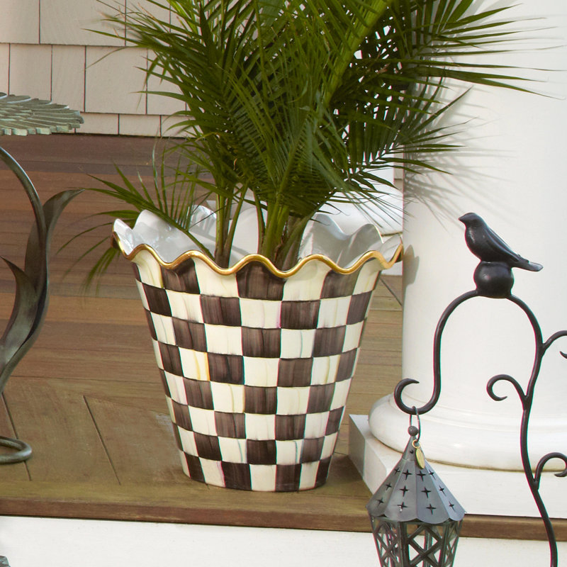 Courtly Check® Ceramic Jumbo Garden Pot