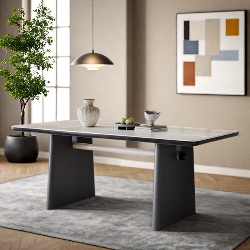 High-end antique style dining table, 29.5"H x 62.9"L x 31.4"W