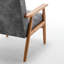 25.38'' Wide Wood Frame Armchair-799658882