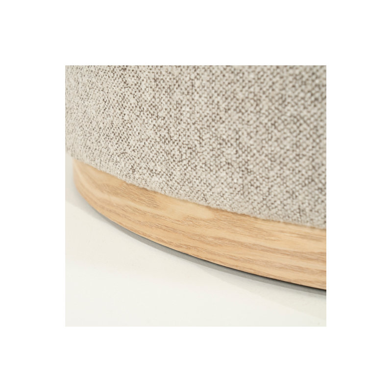 Avah Ottoman L, Taupe
