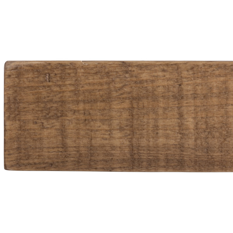 24'' Aged Oak Rustic Floating Mantel Shelf