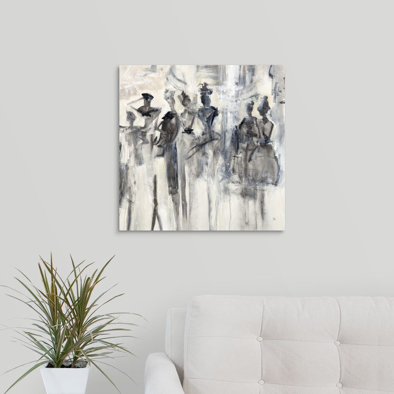 « silhouette gal », peinture sur toile, Toile tendue, H 20 po x l 20 po x p 1,25 po