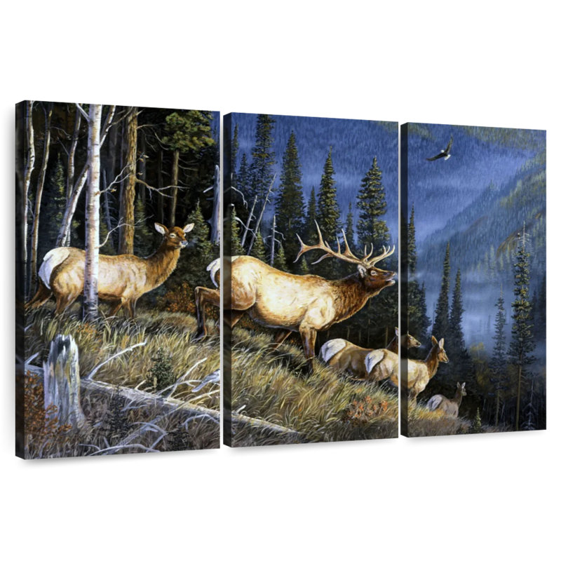 Brampt Eagle Mountain Fauna, 42" H x 65" W