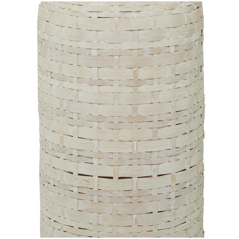 Bambou d'Afrique, H 47,5 po x l 8,5 po x P 8,5 po, Blanc