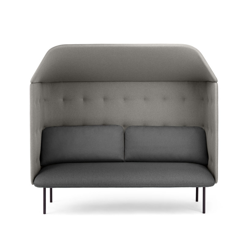 QT Lounge Sofa With Canopy, Dark Gray/Gray