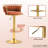 Christal Swivel Upholstered Adjustable Height Counter Stool-93480938-90489187