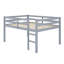 Lit mezzanine en bois avec échelle-683247131