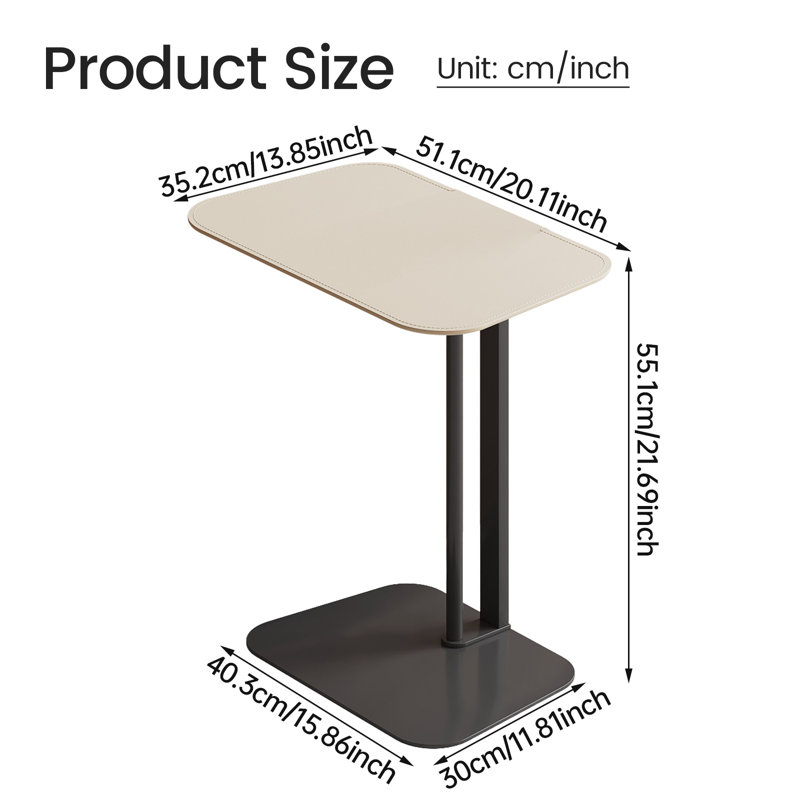 0.55 m Tall Minimalist Side Table, Versatile Design, Space-Saving