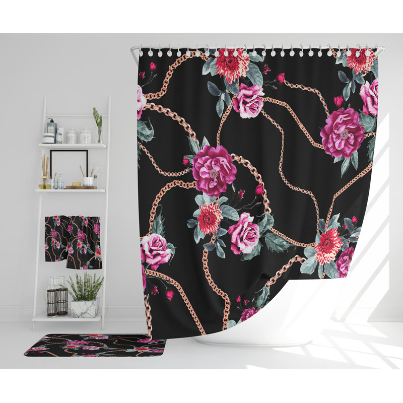 Neidigh Polyester Shower Curtain Set