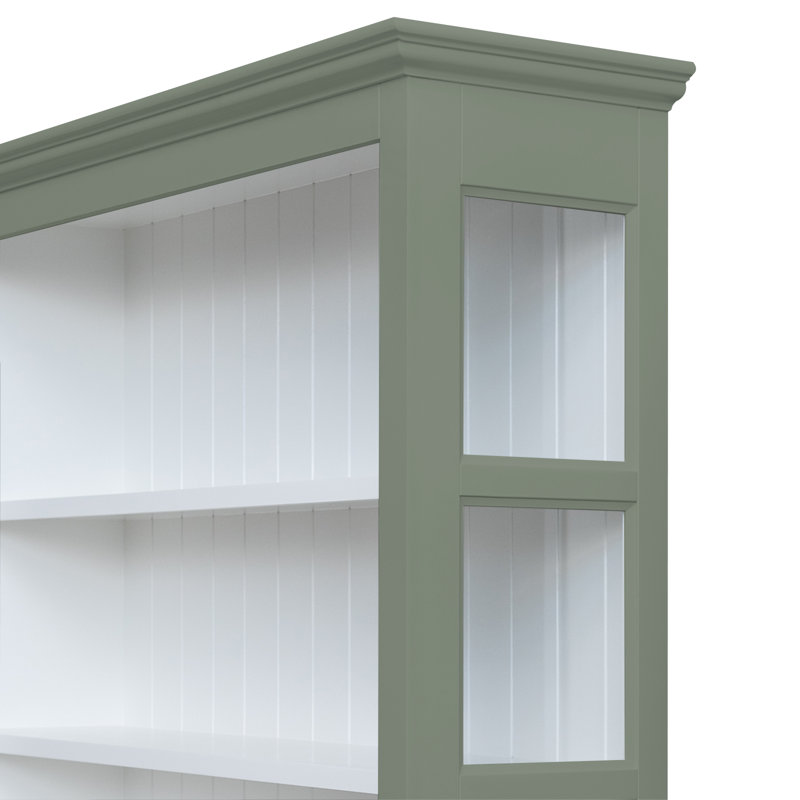 Bush 300 cm W Display Cabinet, Silver/Grey