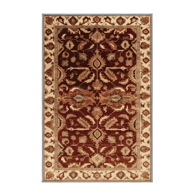 Machine Washable Persian Brown Area Rug