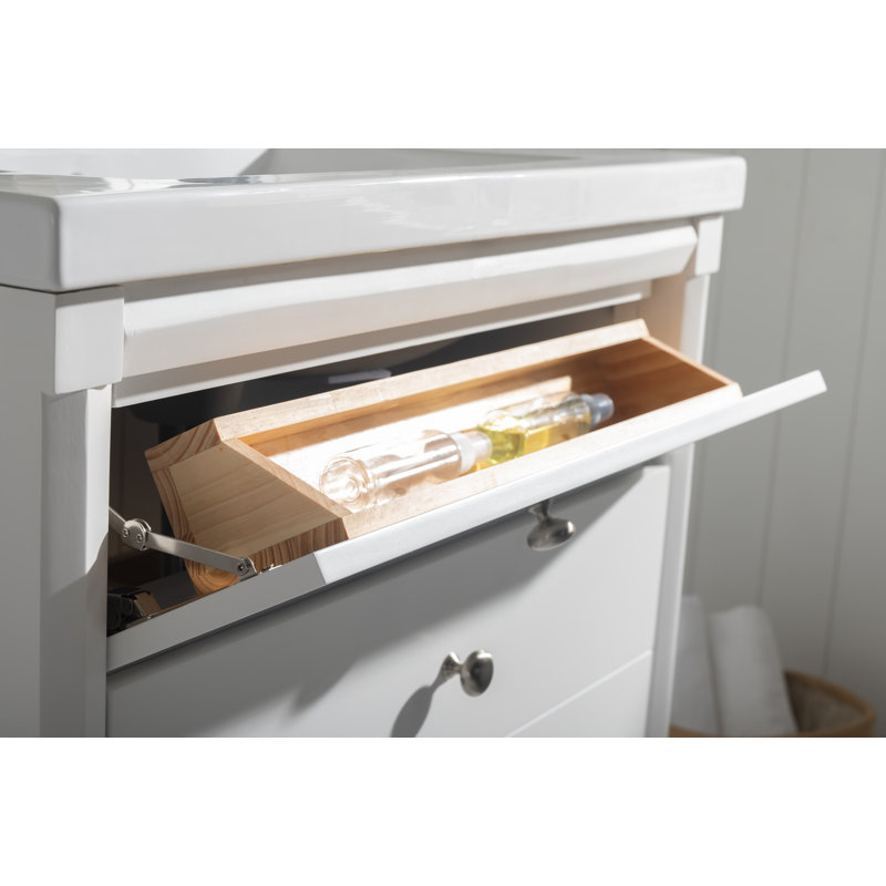Ensemble de meuble-lavabo simple 30 po Logan, Blanc