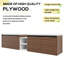 Meuble-lavabo mural 84 po avec double lavabo de comptoir en résine, armoire de salle de bain flottante moderne avec 4 portes à fermeture douce et tablettes de rangement ouvertes, ébène brun, blanc brillant
