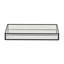 Plateau rectangulaire en verre cannelé Veldra-656790025-656790031