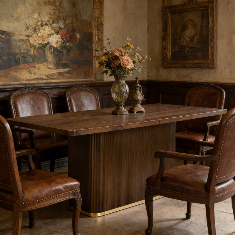 84" Rectangular Dining Table, Walnut
