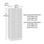 Armoire de rangement, finition grise