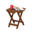 Arianna Square Folding Outdoor Side Table , 34.8cm cm W 35.81cm cm D