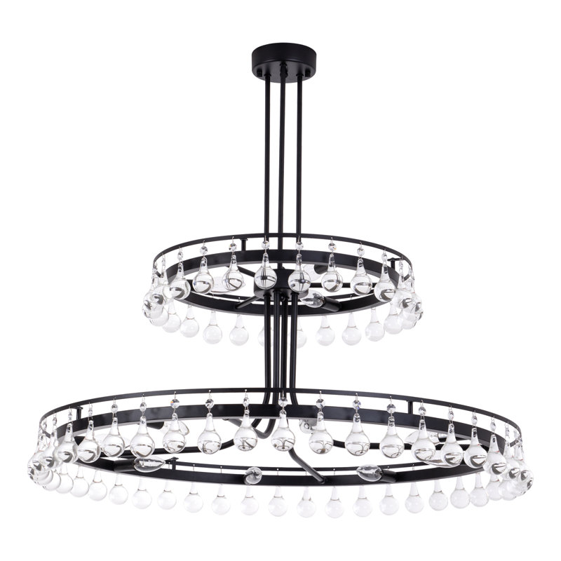 Tyshira 11 - Light 34.6"W Dimmable Chandelier