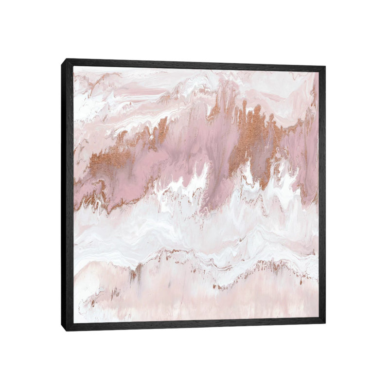 Mineral In Pink by Blakely Bering - Print on Canvas, 66.04 cm H x 66.04 cm W, Black Framed