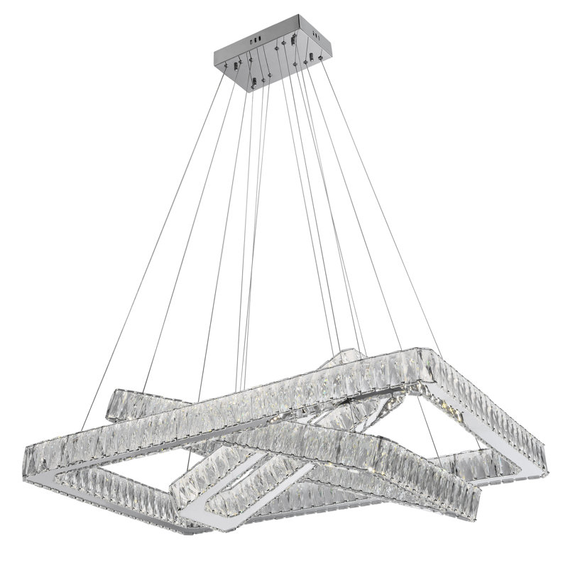 Nadell Elegance Integrated LED Unique Statement Geometric Chandelier