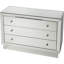 Anjelica 3 Drawer Mirrored Accent Chest