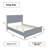 Montreuil King Solid Wood Bed Navy-1944092854-1944092849