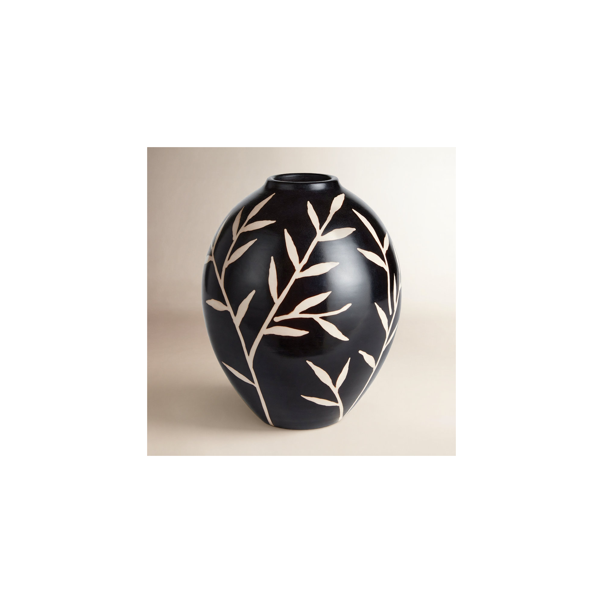 Orlova Handmade Terracotta Table Vase, 12" H x 9.75" W x 9.75" D